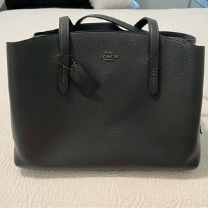 Green Coach Medium Tote Purse